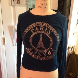 Paris France Blue Long Sleeve